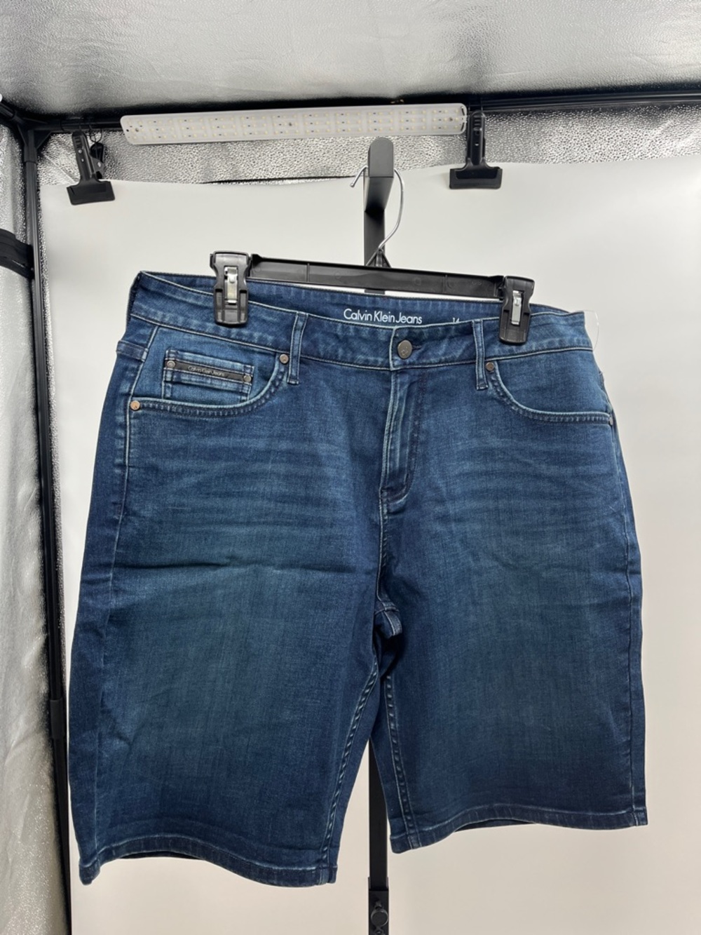 Calvin Klein Jeans Indigo Denim Bermuda Shorts